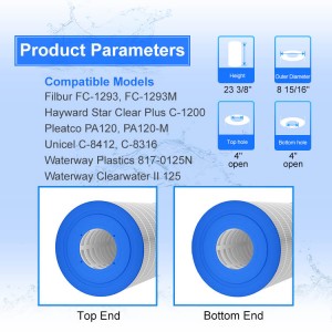 Pool Filter Cartridges for Pleatco PA120, Unicel C-8412