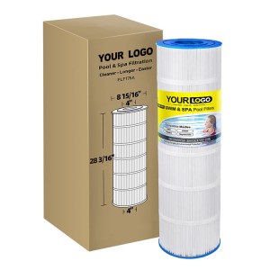 Strong and stable material Pleated pool and spa water filter cartridge C-8417