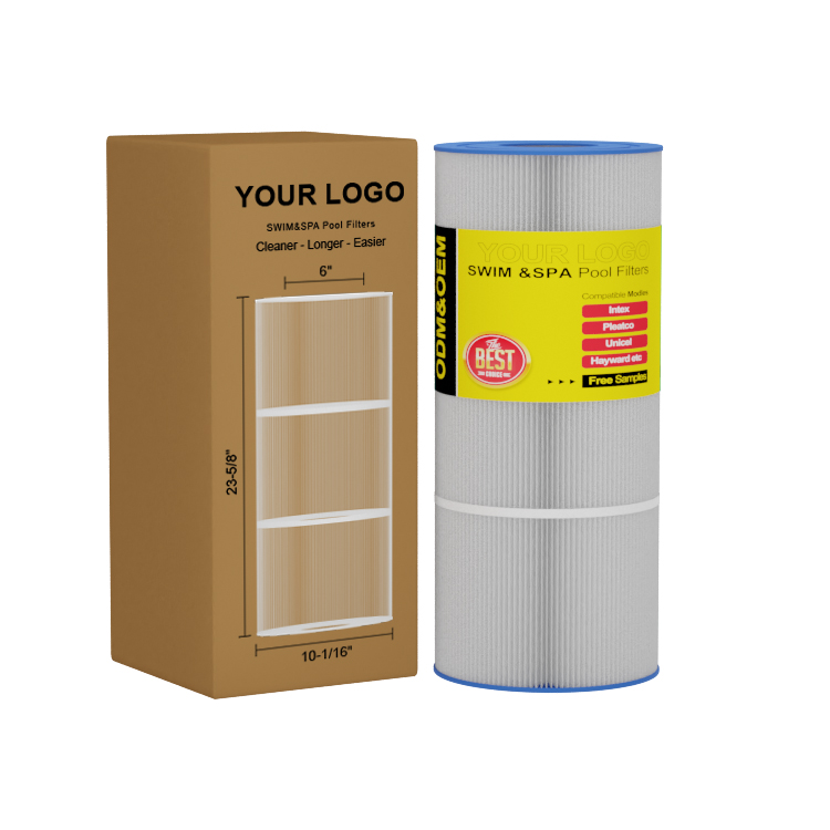 Pool and spa Filter cartridge Replaces Pentair CC100, CCRP100, PAP100, PAP100-4, Unicel C-9410, R173215, Filbur FC-0686
