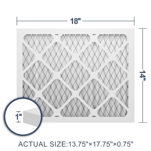 Nail-Tech 14x18x1 air filter,MERV 8,MPR 600, AC furnace air filter,6 pieces