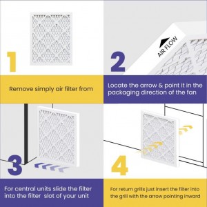 Nail-Tech 14x18x1 air filter,MERV 8,MPR 600, AC furnace air filter,6 pieces