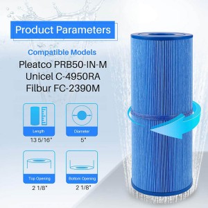 Spa Filter Replacement for Unicel C-4950, PRB50-IN