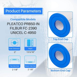 Spa Filter Replacement for Unicel C-4950, PRB50-IN